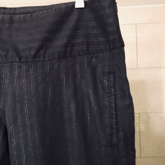 BILL TORNADE Paris Black w/ Silver Metallic Pinstriped High Waisted Side Zipper - Picture 6 of 16